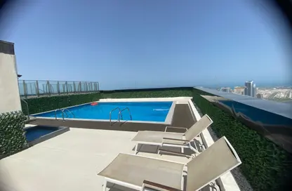 Apartment - 1 Bedroom - 2 Bathrooms for rent in Palm Tower 3 - Palm Towers - Al Majaz - Sharjah