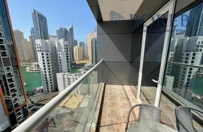 Balcony image for: Apartment - 1 Bedroom - 1 Bathroom for rent in Safeer Tower - Dubai Marina - Dubai, Image 1