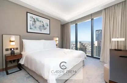 Room / Bedroom image for: Apartment - 2 Bedrooms - 2 Bathrooms for rent in The Address Residences Dubai Opera Tower 1 - The Address Residences Dubai Opera - Downtown Dubai - Dubai, Image 1