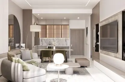 Living Room image for: Apartment - 1 Bedroom - 2 Bathrooms for sale in Samana Skyros - Arjan - Dubai, Image 1