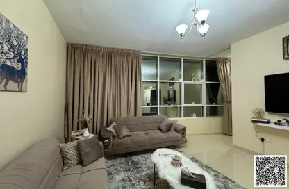 شقة - غرفة نوم - 2 حمامات للايجار في أورينت تاور 1 - أورينت تاور - البستان - عجمان