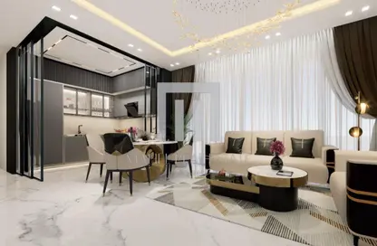 Living / Dining Room image for: Apartment - 1 Bathroom for sale in Bayz by Danube - Business Bay - Dubai, Image 1