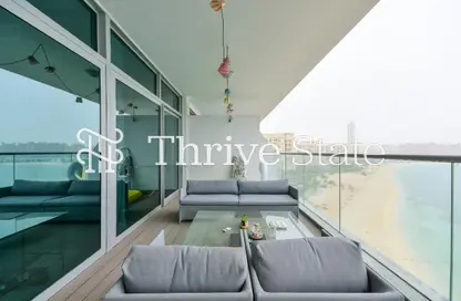 شقة - غرفة نوم - 2 حمامات للايجار في أزور ريزيدنس - نخلة جميرا - دبي