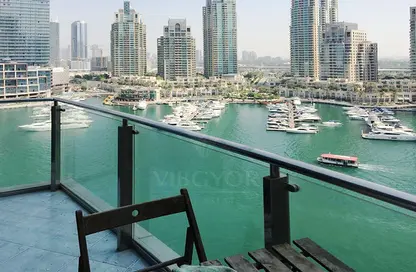 Water View image for: Apartment - 1 Bedroom - 2 Bathrooms for rent in Marina Terrace - Dubai Marina - Dubai, Image 1