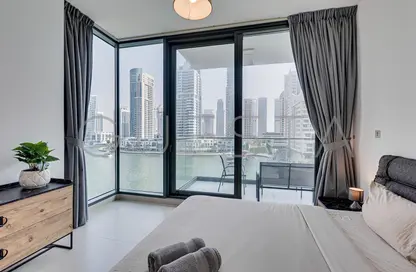 Room / Bedroom image for: Apartment - 1 Bedroom - 1 Bathroom for rent in LIV Residence - Dubai Marina - Dubai, Image 1