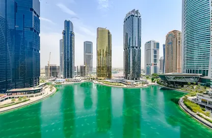 Apartment - 3 Bedrooms - 4 Bathrooms for rent in Al Sheraa Tower - Lake Almas East - Jumeirah Lake Towers - Dubai