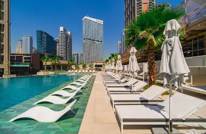 Apartment - Studio - 1 Bathroom for rent in Peninsula Five - Peninsula - Business Bay - Dubai