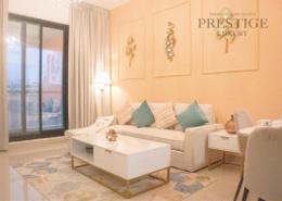 Living Room image for: Apartment - 1 bedroom - 2 bathrooms for rent in Escan Tower - Dubai Marina - Dubai, Image 1