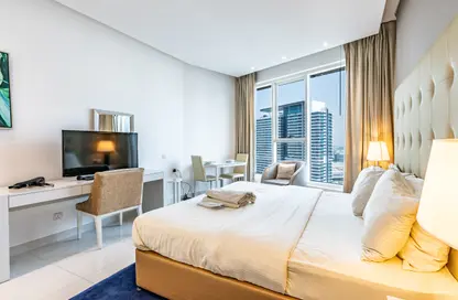 Apartment - Studio - 1 Bathroom for rent in DAMAC Maison The Vogue - Business Bay - Dubai