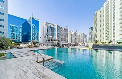 Pool image for: Apartment - 1 Bedroom - 2 Bathrooms for rent in DAMAC Majestine - Business Bay - Dubai, Image 1