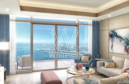 Living Room image for: Apartment - 3 Bedrooms - 3 Bathrooms for sale in Five Luxe JBR - Jumeirah Beach Residence - Dubai, Image 1