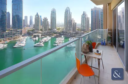 Balcony image for: Apartment - 3 Bedrooms - 3 Bathrooms for sale in Marina Tower - Dubai Marina - Dubai, Image 1