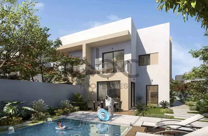 Outdoor House image for: Duplex - 4 Bedrooms - 5 Bathrooms for sale in The Dahlias - Yas Acres - Yas Island - Abu Dhabi, Image 1