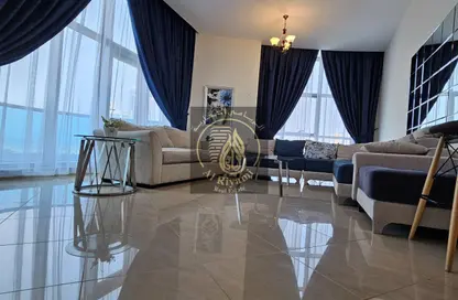 Apartment - 2 Bedrooms - 3 Bathrooms for rent in Corniche Tower - Ajman Corniche Road - Ajman