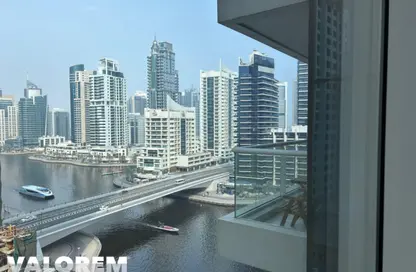 شقة - غرفة نوم - 2 حمامات للايجار في برج كنتننتال - دبي مارينا - دبي