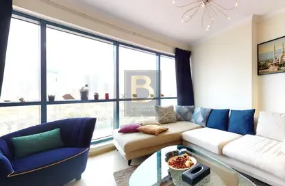 Living Room image for: Apartment - 1 Bedroom - 1 Bathroom for rent in Jumeirah Bay X1 - Jumeirah Bay Towers - Jumeirah Lake Towers - Dubai, Image 1