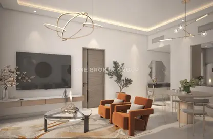 Living / Dining Room image for: Apartment - 1 Bedroom - 2 Bathrooms for sale in Maya 5 - Jumeirah Village Triangle - Dubai, Image 1