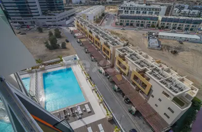 Pool image for: Apartment - 2 Bedrooms - 3 Bathrooms for rent in Binghatti LUNA - Jumeirah Village Circle - Dubai, Image 1