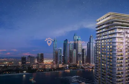 Apartment - 1 Bedroom for sale in Beachgate by Address - EMAAR Beachfront - Dubai Harbour - Dubai