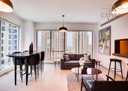 Living / Dining Room image for: Apartment - 2 bedrooms - 3 bathrooms for sale in Marina Tower - Dubai Marina - Dubai, Image 1