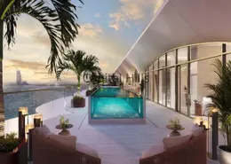 صورة لـ حوض سباحة شقة - 2 غرف نوم - 3 حمامات للبيع في النجتون اوشن هاوس - نخلة الجميرا - دبي ، صورة رقم 1