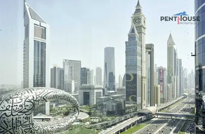 Office Space - Studio - 4 Bathrooms for rent in Latifa Tower - Sheikh Zayed Road - Dubai