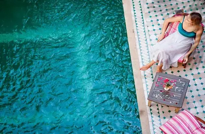 صورة لـ حوض سباحة تاون هاوس - 4 غرف نوم - 5 حمامات للبيع في موروكو داماك - داماك لاجونز - دبي ، صورة رقم 1