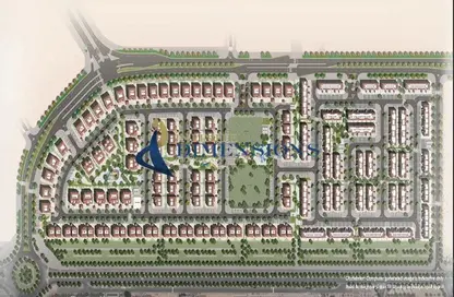 2D Floor Plan image for: Villa - 4 Bedrooms - 6 Bathrooms for sale in Bloom Living - Zayed City (Khalifa City C) - Khalifa City - Abu Dhabi, Image 1