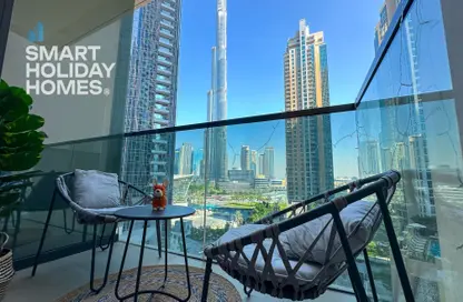 Balcony image for: Apartment - 2 Bedrooms - 2 Bathrooms for rent in Act Towers - Opera District - Downtown Dubai - Dubai, Image 1