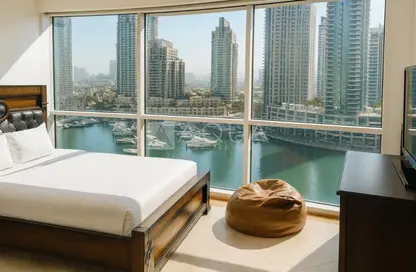 شقة - غرفة نوم - 2 حمامات للايجار في مارينا تيراس - دبي مارينا - دبي
