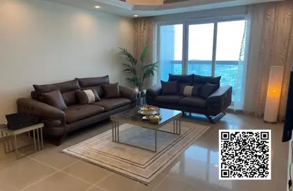 Apartment - 1 Bedroom - 1 Bathroom for rent in Corniche Tower - Ajman Corniche Road - Ajman