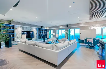 Living Room image for: Apartment - 3 Bedrooms - 4 Bathrooms for sale in Princess Tower - Dubai Marina - Dubai, Image 1
