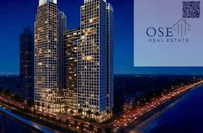 Apartment - 1 Bedroom - 2 Bathrooms for sale in Corniche Tower - Ajman Corniche Road - Ajman