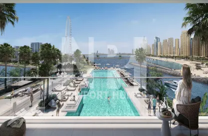 صورة لـ حوض سباحة شقة - 2 غرف نوم - 2 حمامات للبيع في بلوواترز باي - بلوواترز - دبي ، صورة رقم 1