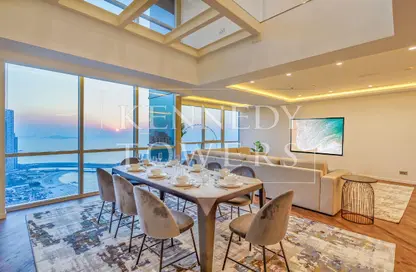 Apartment - 4 Bedrooms - 4 Bathrooms for rent in Al Fattan Marine Tower - Al Fattan Marine Towers - Jumeirah Beach Residence - Dubai