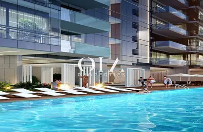 صورة لـ حوض سباحة شقة - غرفة نوم - 1 حمام للبيع في فيوز من دانوب - أبراج بحيرة الجميرا - دبي ، صورة رقم 1