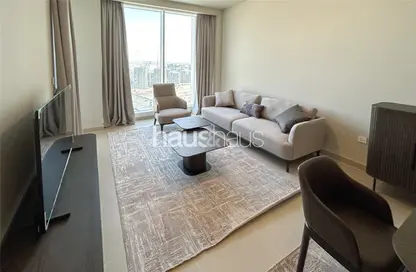 Living Room image for: Apartment - 1 Bedroom - 1 Bathroom for rent in Harbour Gate Tower 1 - Harbour Gate - Dubai Creek Harbour (The Lagoons) - Dubai, Image 1