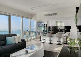 Living / Dining Room image for: Apartment - 2 bedrooms - 3 bathrooms for rent in Pacific Polynesia - Pacific - Al Marjan Island - Ras Al Khaimah, Image 1