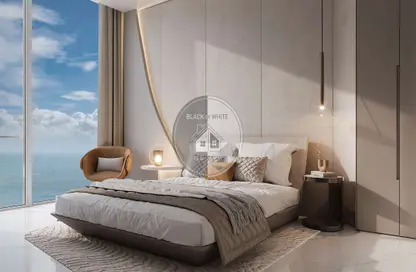 Room / Bedroom image for: Apartment - 3 Bedrooms - 4 Bathrooms for sale in Oceano - Al Marjan Island - Ras Al Khaimah, Image 1
