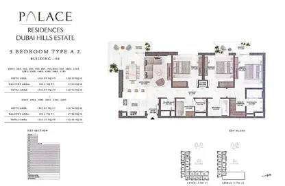 شقة - 3 غرف نوم - 4 حمامات للبيع في Palace ريزيدنسز at Hills Estate - دبي هيلز استيت - دبي