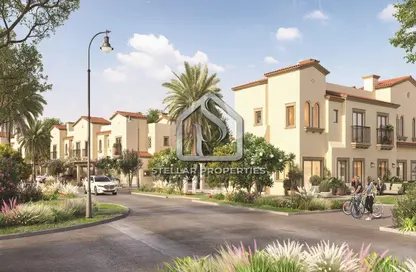 Outdoor House image for: Townhouse - 3 Bedrooms - 3 Bathrooms for sale in Bloom Living - Zayed City (Khalifa City C) - Khalifa City - Abu Dhabi, Image 1