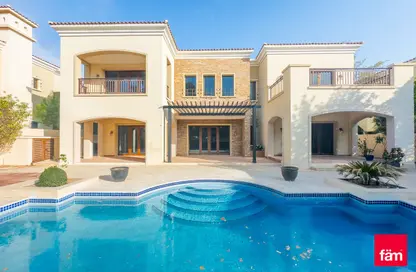 Pool image for: Villa - 6 Bedrooms - 7 Bathrooms for rent in Lime Tree Valley - Earth - Jumeirah Golf Estates - Dubai, Image 1