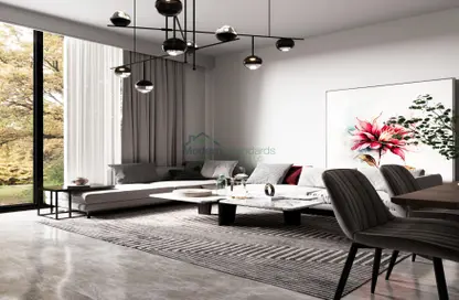 Living / Dining Room image for: Apartment - 1 Bedroom - 2 Bathrooms for sale in Lilium Tower - Jumeirah Village Triangle - Dubai, Image 1