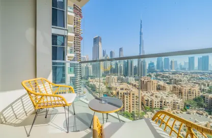 صورة لـ شرفة شقة - 2 غرف نوم - 3 حمامات للايجار في بلفيو برج 1 - أبراج بلفيو - دبي وسط المدينة - دبي ، صورة رقم 1