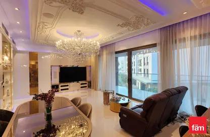 Living / Dining Room image for: Apartment - 2 Bedrooms - 3 Bathrooms for rent in Nikki Beach Resort and Spa Dubai - Pearl Jumeirah - Jumeirah - Dubai, Image 1