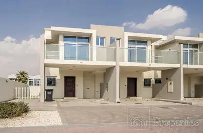 Outdoor House image for: Villa - 3 Bedrooms - 3 Bathrooms for rent in Albizia - Damac Hills 2 - Dubai, Image 1