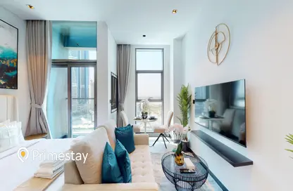 Living Room image for: Apartment - 1 Bathroom for rent in 15 Northside - Tower 2 - 15 Northside - Business Bay - Dubai, Image 1