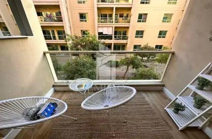 Balcony image for: Apartment - 1 Bedroom - 1 Bathroom for rent in Al Arta 2 - Al Arta - Greens - Dubai, Image 1