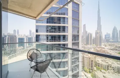 Apartment - 1 Bedroom - 2 Bathrooms for rent in Bellevue Tower 2 - Bellevue Towers - Downtown Dubai - Dubai
