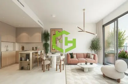 Living / Dining Room image for: Apartment - 1 Bathroom for sale in Weybridge Gardens - Dubai Residence Complex - Dubai, Image 1
